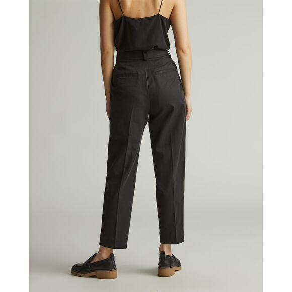 Everlane The Tencel Way-High Taper Pant Black 2 NWT - Picture 7 of 7
